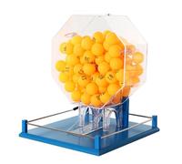 Bingo Set - Gabbia automatica per bingo e macchina manuale della lotteria, include 100 pezzi, ideale per grandi gruppi e feste, promuove giustizia e correttezza