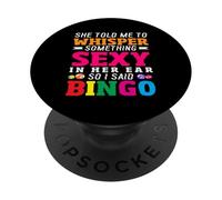 Bingo sussurra qualcosa di sexy nel suo orecchio PopSockets PopGrip Adesivo