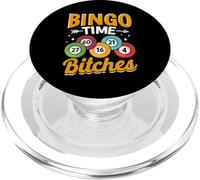 Bingo Tempo Bitches Divertente Giocatore Di Bingo Mamma Nonna Donne PopSockets PopGrip per MagSafe