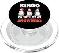Bingo With My Snowmies Donne Uomini Divertente Bingo Pupazzo di Neve PopSockets PopGrip per MagSafe
