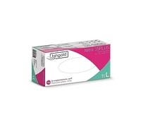 BINGOLD Guanti monouso in nitrile 35PLUS, bianchi, taglia L, 100 pezzi