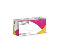 BINGOLD Guanti monouso in nitrile 35PLUS, bianchi, taglia S, 100 pezzi