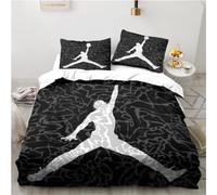 BINGQIAN Copripiumino colorato Stampato atleta, Tre Pezzi Giù Copripiumino Set, 3D Stampato Animato Giù Copripiumino Set, Adulto Giù Copripiumino Set, +2 federe (50 × 75cm)