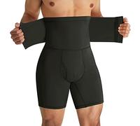 Bingrong Mutande Contenitive Uomo Boxer Pancera Contenitiva Vita Alta Compressione Boxer Push Up Slip Controllo Pancia Dimagrante Shapewear Pantaloncini