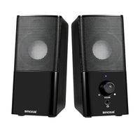 Bingxue H21 Classic Computer Altoparlante per Desktop PC, Full Stereo Sound, USB Powered, Altoparlante Gaming con Aux Multimedia da 3,5 mm per laptop/desktop/tablet/Smart Phone (nero)