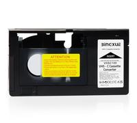 Bingxue VHS-C - Adattatore per Cassette Compatibile con videocamere VHS-C SVHS motorizzato VHS Cassette Converter Non Compatibile con 8 mm/MiniDV/Hi8