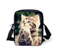 Binienty Borse a tracolla per bambini piccole borse a tracolla per escursioni scolastiche da viaggio, Prega Gatto, Taglia unica