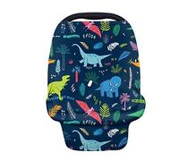 Binienty - Coprisedile elastico per bambini, adatto a tutte le condizioni atmosferiche, motivo dinosauro, idea regalo per baby shower