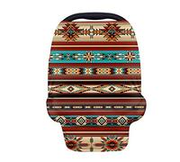 Binienty Coprisedile per auto, stile azteco, design etnico geometrico, copertura per seggiolone e allattamento al seno