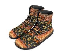 Binienty Scarpe a piedi nudi da donna minimaliste Zero Drop ortopediche, scarpe da ginnastica per allenamento e viaggi, Colibrì floreale azteco, 48 EU