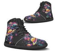 Binienty Scarpe a piedi nudi da uomo donna larga larghezza minimalista escursionismo acqua scarpe leggere antiscivolo stivaletti, Pianeta del cielo stellato, 47 EU