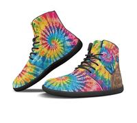 Binienty Scarpe da ginnastica alla moda da uomo e donna minimaliste a piedi nudi suola antiscivolo zero goccia, Verso farfalla tie dye, 47 EU