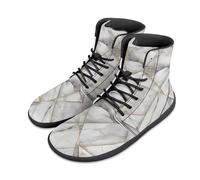 Binienty Scarpe da passeggio ortopediche da uomo e donna, alla moda, minimaliste, a piedi nudi, scarpe da esterno, Marmo bianco., 50 EU