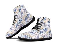 Binienty Scarpe da uomo a piedi nudi con punta larga da donna, in pelle PU, minimalista, per spiaggia, viaggi, vacanze alle Hawaii, Conchiglia Stella Marina Delfino, 50 EU