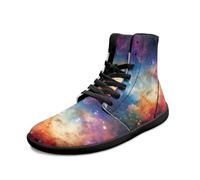 Binienty Scarpe da uomo larghe a piedi nudi alte scarpe da ginnastica minimaliste antiscivolo Zero Drop scarpe sportive US 6-14, Via Lattea Colorata, 50 EU