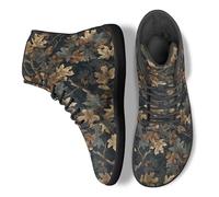 Binienty Stivali da trekking unisex a piedi nudi da uomo e donna con punta larga Zero Drop scarpe supporto caviglia per caccia campeggio corsa, Blu Navy Caccia Camo Foresta, 47 EU