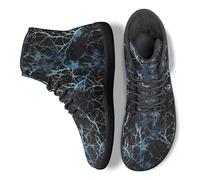 Binienty Stivali da trekking unisex a piedi nudi da uomo e donna con punta larga Zero Drop scarpe supporto caviglia per caccia campeggio corsa, Caccia Blu Camo, 47 EU