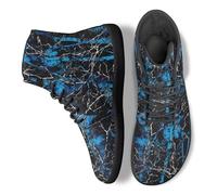 Binienty Stivali da trekking unisex a piedi nudi da uomo e donna con punta larga Zero Drop scarpe supporto caviglia per caccia campeggio corsa, Legno da caccia in rovere mimetico blu, 43 EU