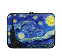 Binienty Van Gogh - Custodia protettiva per computer portatile con motivo notte stellata per tutti i computer portatili, impermeabile, custodia per il trasporto per uomini e donne, borsa per computer