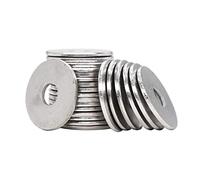 binifiMux 100 rondelle piatte M8 (OD = 24 mm, spessore 2 mm), acciaio inox 304, finitura tinta unita