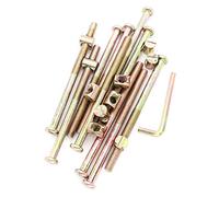 BinifiMux - Set di 10 bulloni e dadi cilindrici per mobili, M8 x 120 mm