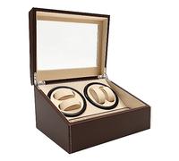 biniliubi Remonoir Orologi Rotate Watch Winders Scatola Gioielli Stoccaggio Pelle PU Cassa Motore Silenzioso Esposizione Scatola Scatola Scatola Orologio Automatico Slot Uomo Valigetta Porta Custodia
