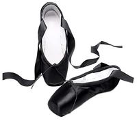 BININBOX Scarpe da Punta per Balletto Scarpe da Ballo in Raso con Nastro Cucito per Ragazze da Donna Scarpette da Danza Classica Punte Pointe Balletto Scarpe