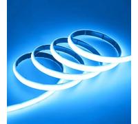 BININBOX Striscia LED COB IP68 Impermeabile Neon, 320 LED/m, Tagliabile, 24V Nastro LED per Decorazione Scale, Acquario, Piscina, Camera da Letto, Natale, Feste (Luce Blu Ghiaccio, 10 Metri)