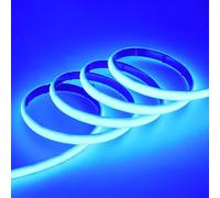 BININBOX Striscia LED COB IP68 Impermeabile Neon, 320 LED/m, Tagliabile, 24V Nastro LED per Decorazione Scale, Acquario, Piscina, Camera da Letto, Natale, Feste (Luce Blu, 50 Metri)
