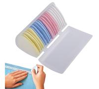 Biniveil 10/20/30 Pieces Gesso da Cucito | Triangolo Gessetti per Sartoria | Gesso da Sarto | Gesso per sa-rti | Gesso per Marcatura con Scatola di Plastica | per La Marcatura del Tessuto
