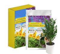 Biniveil Bastoncini Concime Piante Per Piante Da Esterno | Nutriente Per Cura Piante,Naturale 18 Pezzi Nutrienti A Rilascio Lento Per Frutta Fiori Piante Da Appartamento Ortaggi Alberi Sempreverdi
