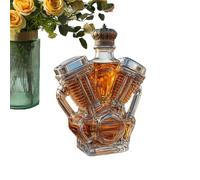 Biniveil Bottiglia Di Whisky - Bottiglie Da Collezione Per Liquori - Decantatore Liquori Vuoto A Forma Di Motore Motocicletta Per Appassionati Decoratori Interni
