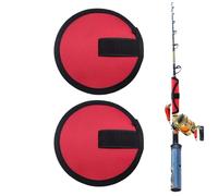 Biniveil Coperture per esche da pesca per canna da pesca, 2 protezioni in tessuto, attrezzatura da pesca per acqua salata, conservazione delle esche, protezione per esche per canna da pesca,