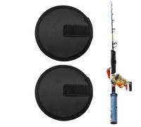 Biniveil Coperture per esche da pesca per canna da pesca, 2 protezioni in tessuto, attrezzatura da pesca per acqua salata, conservazione delle esche, protezione per esche per canna da pesca,