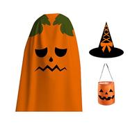 Biniveil Costume Neonato Zucca - Vestito Zucchina per Bebè | Completo Vestiti Gioco di Ruolo per Feste Carnevale Compleanno Bambini e Bambine