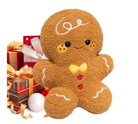 Biniveil Cuscini Natalizi a Forma di Biscotto di Pan di, Peluche Natalizi, Abbracciabile per Bambini e Adulti Letto Scrivania Divano