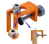 Biniveil Guida Per Cerniere A Incasso - Guida per Posizionamento Cerniere 10mm | Hardware Per Foratura Metallo Cardine A Scomparsa Rimbalzo Per Armadi Cabine Guardaroba