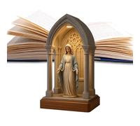 Biniveil Lampada Della Vergine Maria,Lampada Decorativa a LED - Luci Notturna da Tavolo per Casa Ufficio Camera da Letto Meditazione Decorazioni Natalizie