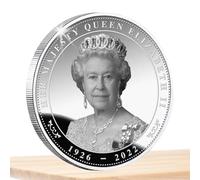 Biniveil Moneta decorativa della regina, collezione britannica resistente alla ruggine, per esposizione artigianale, hobbista, amante della storia, anziani, decorazione per la casa