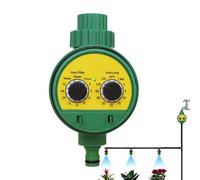 Biniveil Tubi Da Giardino Programmabili Per Irrigazione - Strumento Di Programmazione Per Irrigazione Esterna,Timer Impermeabile A Doppia Manopola Per Paesaggio, Fiori, Serra E Arbusti