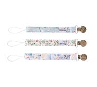 Binky Clip 3 Pack Set "Christmas Classics" by Copper Pearl