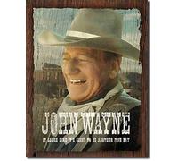 BinLtd John Wayne Fine Day American Legend Western Cowboy Hollywood metallo latta Sign 20,3 x 30,5 cm