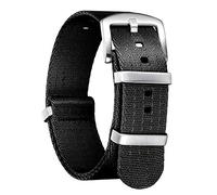 BINLUN Cinturini per Orologi in Nylon Ricambio Multicolore Balistico G10 Premium con Nero/Argento Fibbia in Acciaio Inossidabile per Uomo Donna 18mm 20mm 22mm 24mm (Nuova Versione)