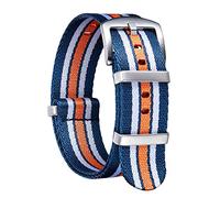 BINLUN Cinturini per Orologi in Nylon Ricambio Multicolore Balistico G10 Premium con Nero/Argento Fibbia in Acciaio Inossidabile per Uomo Donna 18mm 20mm 22mm 24mm (Nuova Versione)