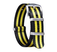 BINLUN Cinturini per Orologi in Nylon Ricambio Multicolore Balistico G10 Premium con Nero/Argento Fibbia in Acciaio Inossidabile per Uomo Donna 18mm 20mm 22mm 24mm (Nuova Versione)