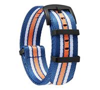 BINLUN Cinturini per Orologi in Nylon Ricambio Multicolore Balistico G10 Premium con Nero/Argento Fibbia in Acciaio Inossidabile per Uomo Donna 18mm 20mm 22mm 24mm (Nuova Versione)