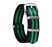 BINLUN Cinturini per Orologi in Nylon Ricambio Multicolore Balistico G10 Premium con Nero/Argento Fibbia in Acciaio Inossidabile per Uomo Donna 18mm 20mm 22mm 24mm (Nuova Versione)
