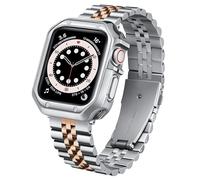 BINLUN Cinturino Metallo Compatibile con Apple Watch 46mm 45mm 44mm 42mm 41mm 40mm 38mm 49mm Cinturini in Acciaio con Custodia in TPU Adatto per iWatch Series Ultra/SE3/11/10/9/8/7/SE2/SE/6/5/4/3/2/1