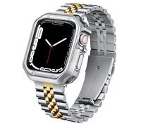 BINLUN Cinturino Metallo Compatibile con Apple Watch 46mm 45mm 44mm 42mm 41mm 40mm 38mm 49mm Cinturini in Acciaio con Custodia in TPU Adatto per iWatch Series Ultra/SE3/11/10/9/8/7/SE2/SE/6/5/4/3/2/1