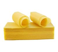Binnan 10 Pezzi 90mm X 130mm Fogli Cera D'api, Cera D'api per Candele, Kit per Candele Fai da Te, può Essere Utilizzato per Realizzare Candele E Cosmetici al Miele
